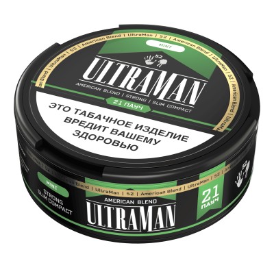 Жевательный табак 52 Ultraman Slim Compact - Mint, 5 гр (м)